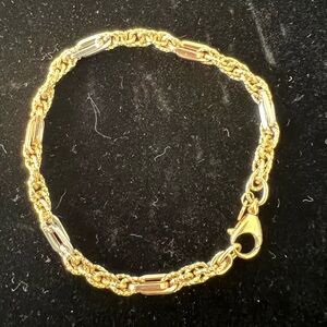 14k Tri Color Women's Bracelet